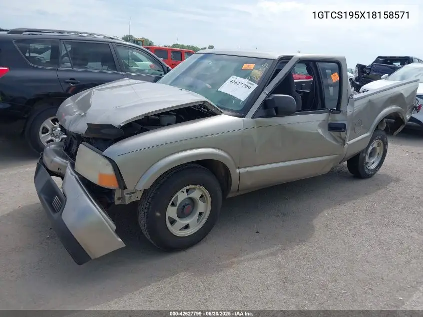 2001 GMC Sonoma Sls VIN: 1GTCS195X18158571 Lot: 42627799