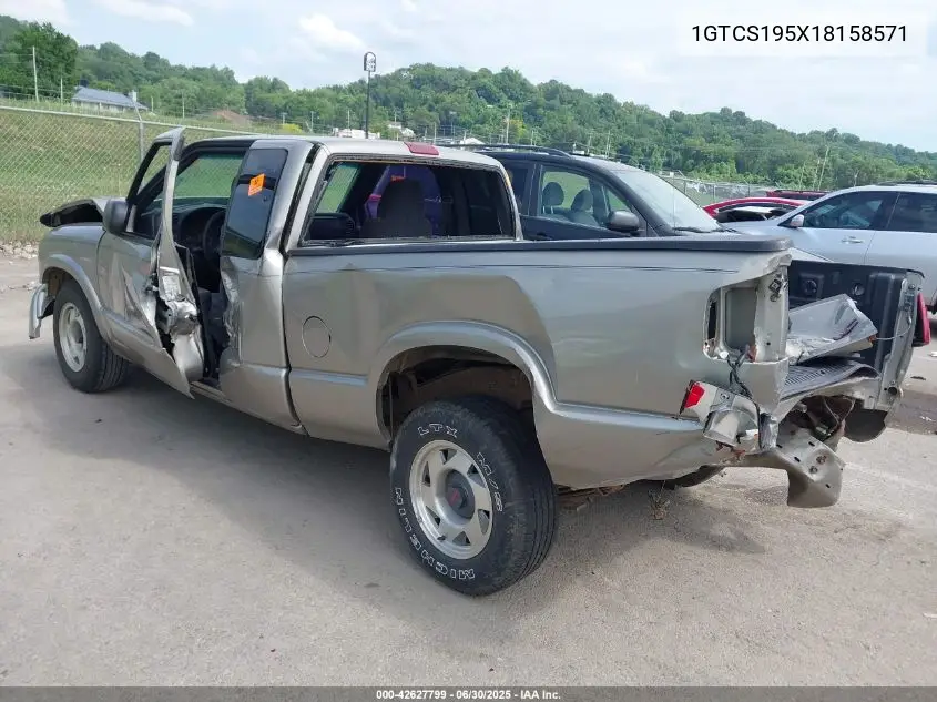 2001 GMC Sonoma Sls VIN: 1GTCS195X18158571 Lot: 42627799