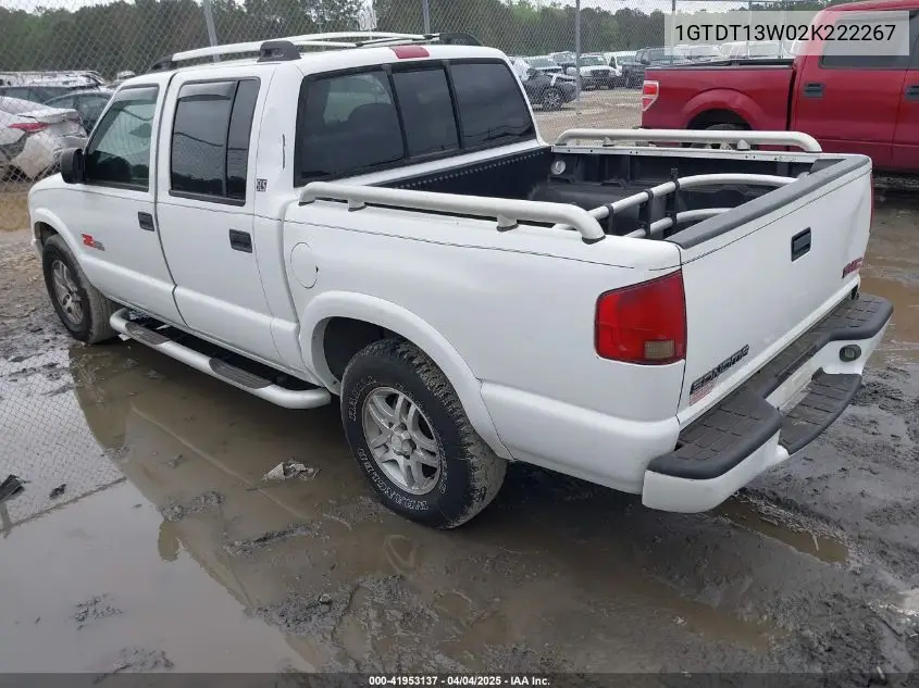2002 GMC Sonoma Sls VIN: 1GTDT13W02K222267 Lot: 41953137