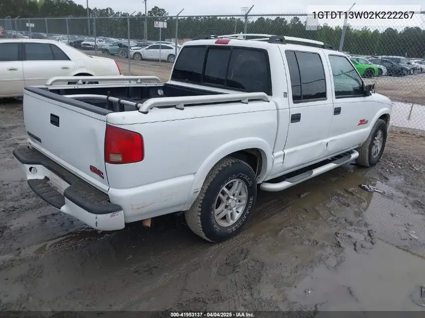 2002 GMC Sonoma Sls VIN: 1GTDT13W02K222267 Lot: 41953137
