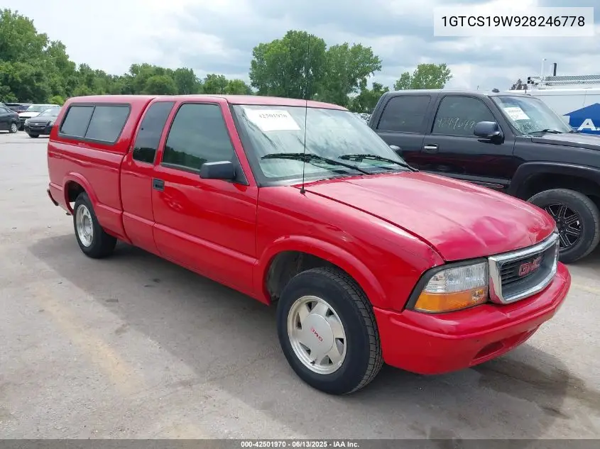 2002 GMC Sonoma Sls VIN: 1GTCS19W928246778 Lot: 42501970