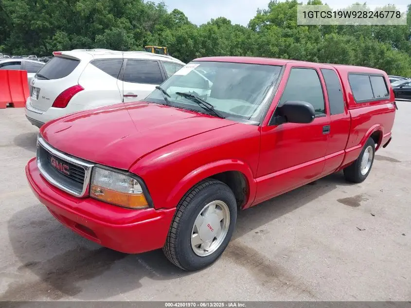 2002 GMC Sonoma Sls VIN: 1GTCS19W928246778 Lot: 42501970