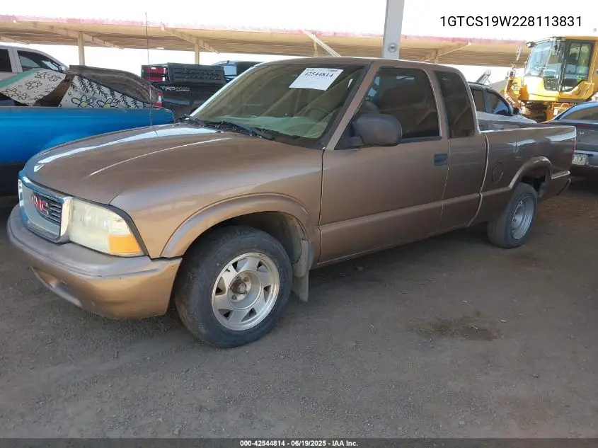 2002 GMC Sonoma Sls VIN: 1GTCS19W228113831 Lot: 42544814