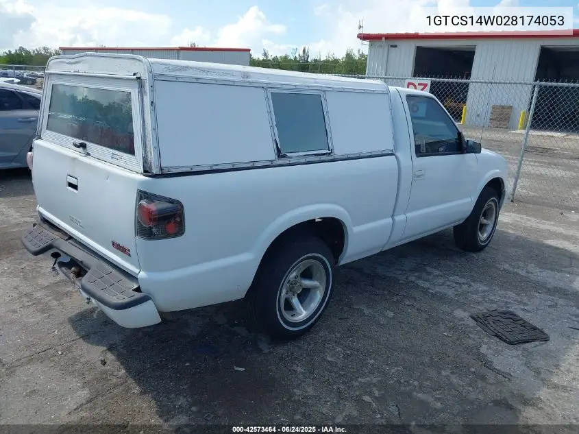 2002 GMC Sonoma Sl VIN: 1GTCS14W028174053 Lot: 42573464