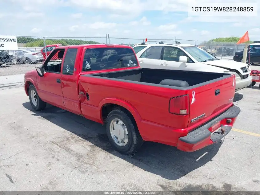 2002 GMC Sonoma Sls VIN: 1GTCS19W828248859 Lot: 42590545