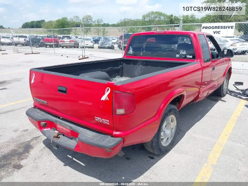 2002 GMC Sonoma Sls VIN: 1GTCS19W828248859 Lot: 42590545