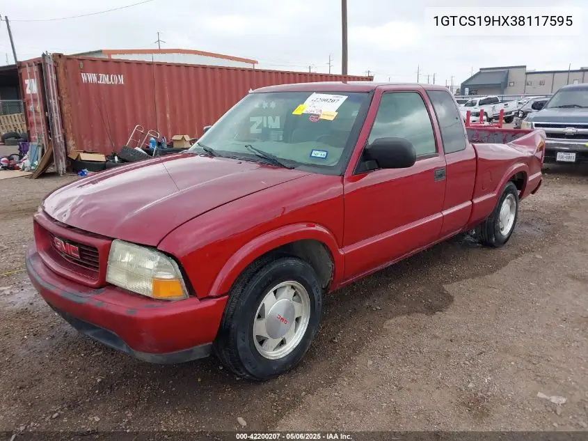 2003 GMC Sonoma Sls VIN: 1GTCS19HX38117595 Lot: 42200207