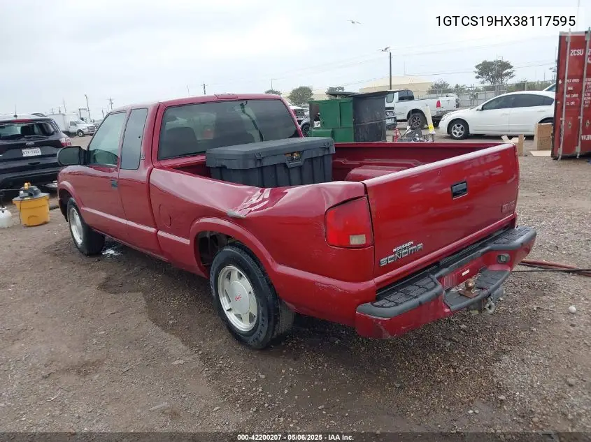 2003 GMC Sonoma Sls VIN: 1GTCS19HX38117595 Lot: 42200207