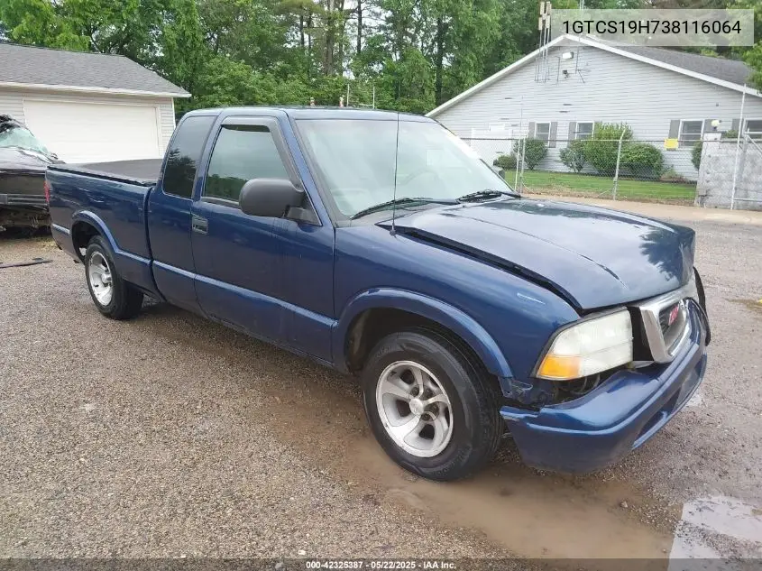 2003 GMC Sonoma Sls VIN: 1GTCS19H738116064 Lot: 42325387