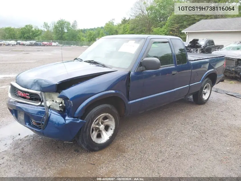 2003 GMC Sonoma Sls VIN: 1GTCS19H738116064 Lot: 42325387