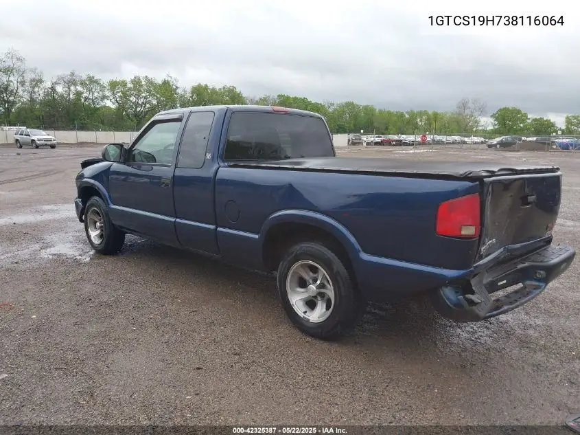 2003 GMC Sonoma Sls VIN: 1GTCS19H738116064 Lot: 42325387