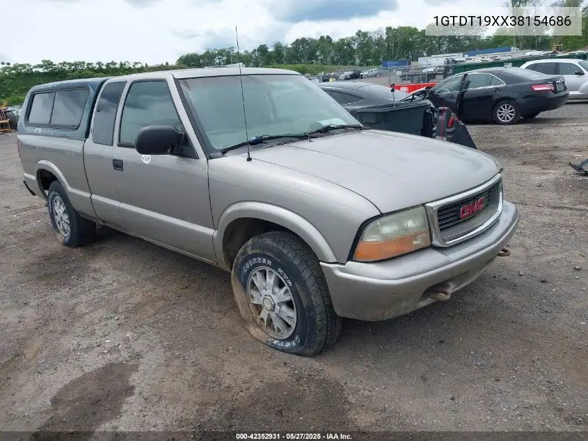 2003 GMC Sonoma Sls VIN: 1GTDT19XX38154686 Lot: 42352931