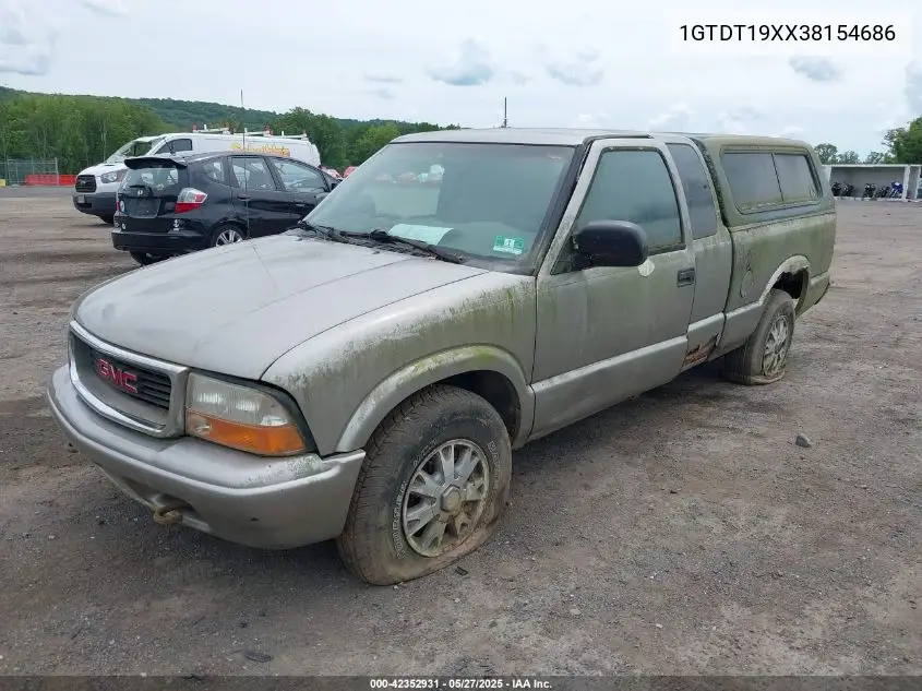 2003 GMC Sonoma Sls VIN: 1GTDT19XX38154686 Lot: 42352931