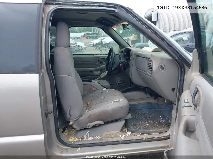 2003 GMC Sonoma Sls VIN: 1GTDT19XX38154686 Lot: 42352931