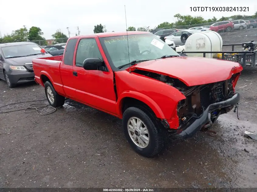 2003 GMC Sonoma Sls VIN: 1GTDT19X038241321 Lot: 42353302