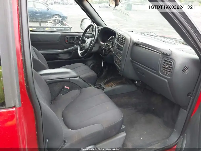 2003 GMC Sonoma Sls VIN: 1GTDT19X038241321 Lot: 42353302