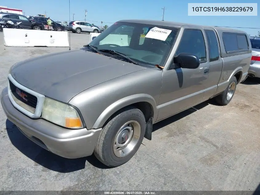 2003 GMC Sonoma Sl VIN: 1GTCS19H638229679 Lot: 42598506