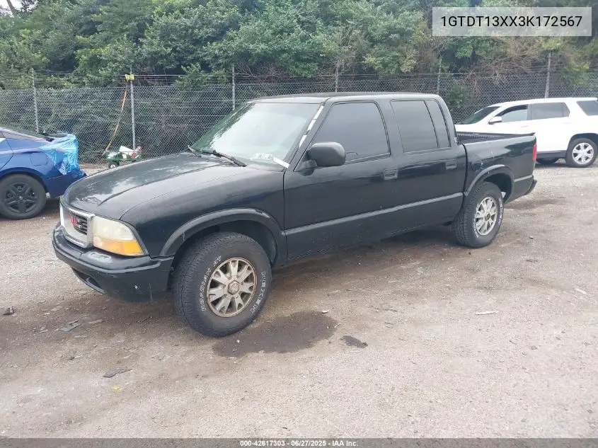 2003 GMC Sonoma Sls VIN: 1GTDT13XX3K172567 Lot: 42617303