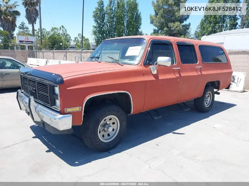 1988 GMC Suburban V15 Conventional VIN: 1GKEV16K8JF528412 Lot: 42305558