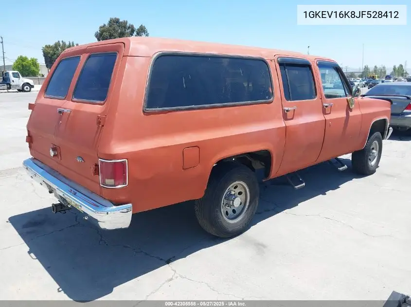 1988 GMC Suburban V15 Conventional VIN: 1GKEV16K8JF528412 Lot: 42305558