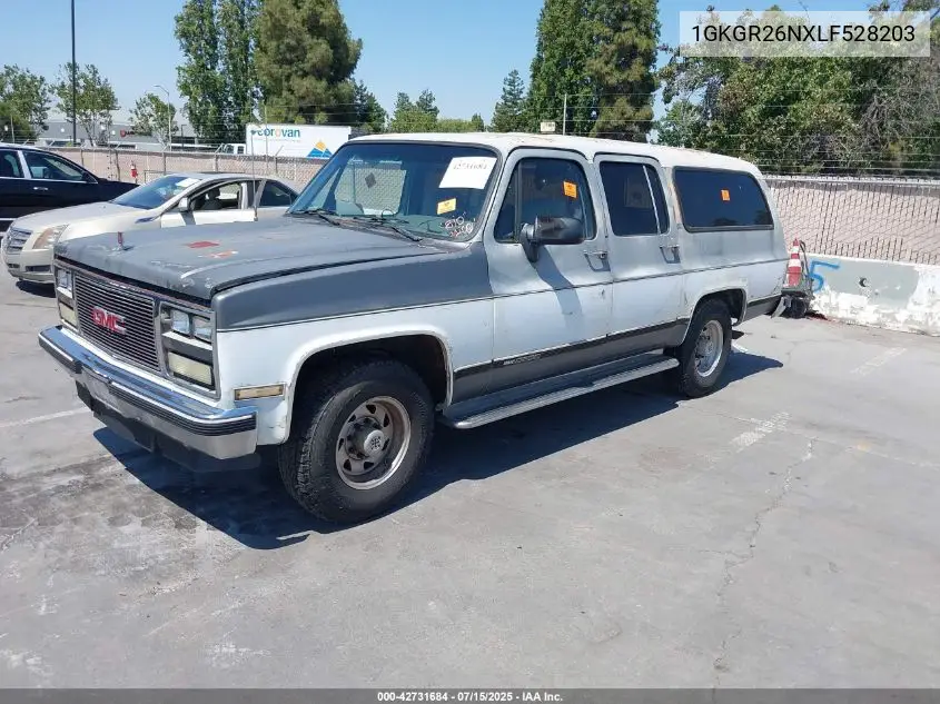 1990 GMC Suburban R25 Conventional VIN: 1GKGR26NXLF528203 Lot: 42731684