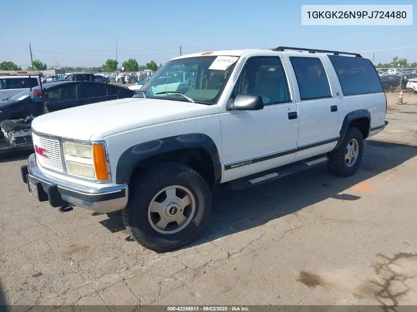 1993 GMC Suburban K2500 VIN: 1GKGK26N9PJ724480 Lot: 42356513