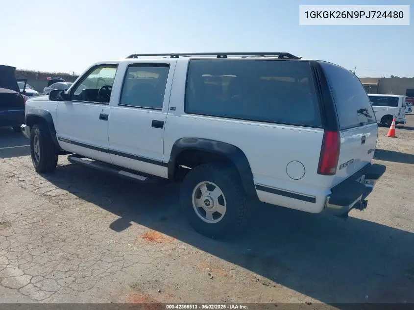 1993 GMC Suburban K2500 VIN: 1GKGK26N9PJ724480 Lot: 42356513