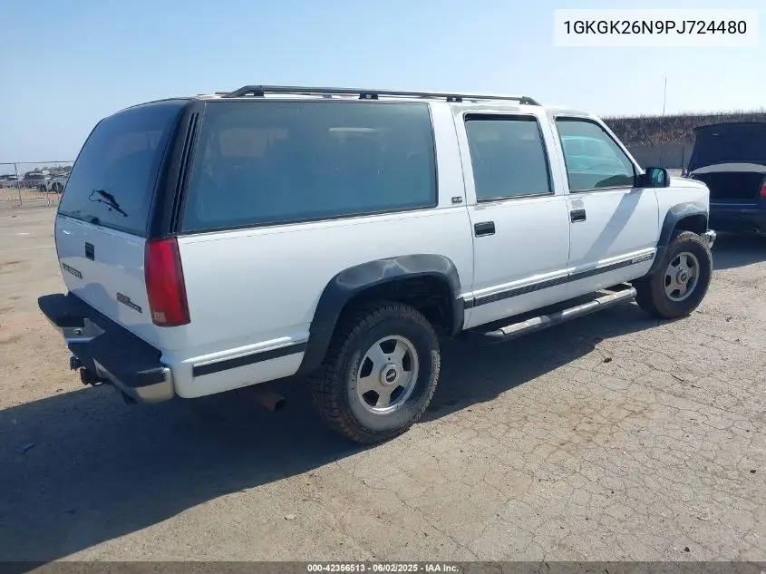 1993 GMC Suburban K2500 VIN: 1GKGK26N9PJ724480 Lot: 42356513