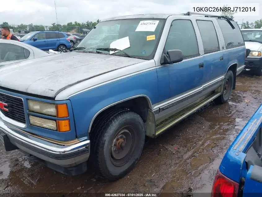 1GKGC26N8RJ712014 1994 GMC Suburban C2500