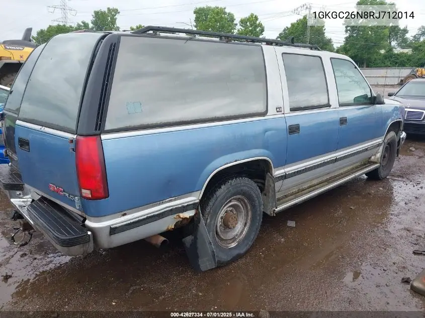 1GKGC26N8RJ712014 1994 GMC Suburban C2500