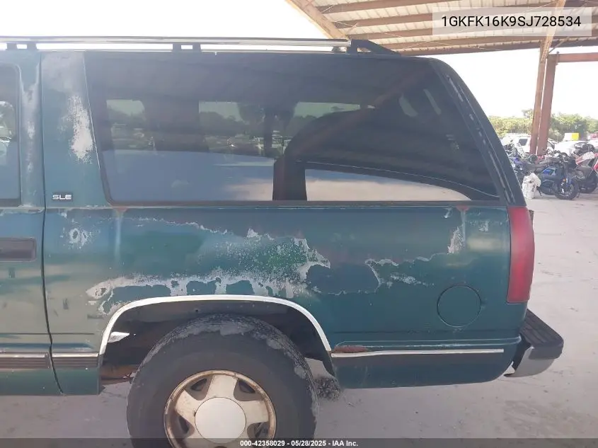 1995 GMC Suburban K1500 VIN: 1GKFK16K9SJ728534 Lot: 42358029