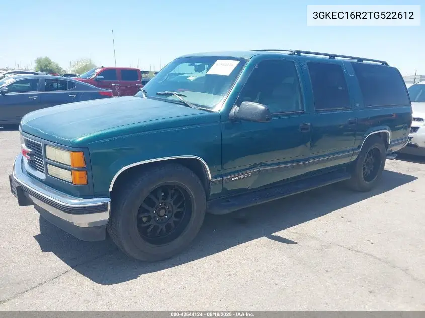 1996 GMC Suburban C1500 VIN: 3GKEC16R2TG522612 Lot: 42544124