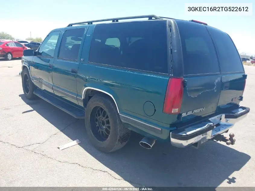 1996 GMC Suburban C1500 VIN: 3GKEC16R2TG522612 Lot: 42544124