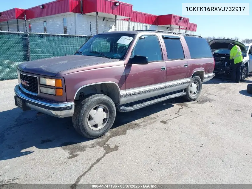 1997 GMC Suburban 1500 Sl VIN: 1GKFK16RXVJ732917 Lot: 41747196