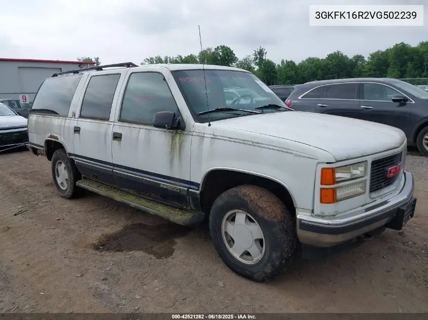 1997 GMC Suburban 1500 Sl VIN: 3GKFK16R2VG502239 Lot: 42521262