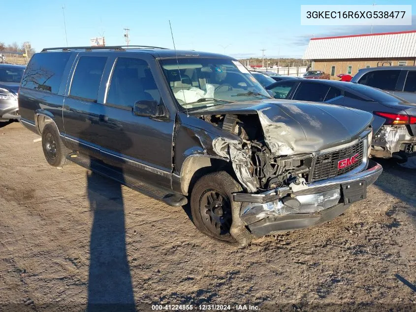 1999 GMC Suburban 1500 Slt Cmi VIN: 3GKEC16R6XG538477 Lot: 41224855