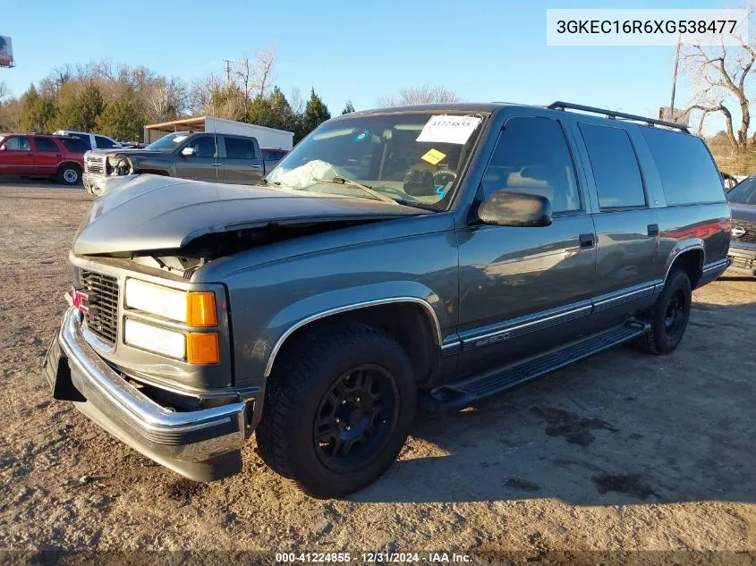 1999 GMC Suburban 1500 Slt Cmi VIN: 3GKEC16R6XG538477 Lot: 41224855
