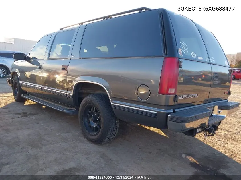 1999 GMC Suburban 1500 Slt Cmi VIN: 3GKEC16R6XG538477 Lot: 41224855