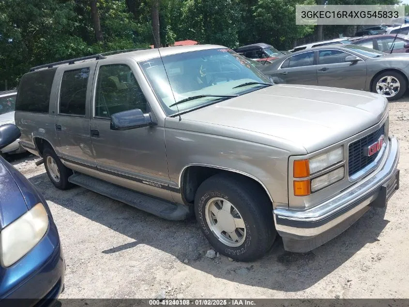 1999 GMC Suburban 1500 Sl VIN: 3GKEC16R4XG545833 Lot: 41240108
