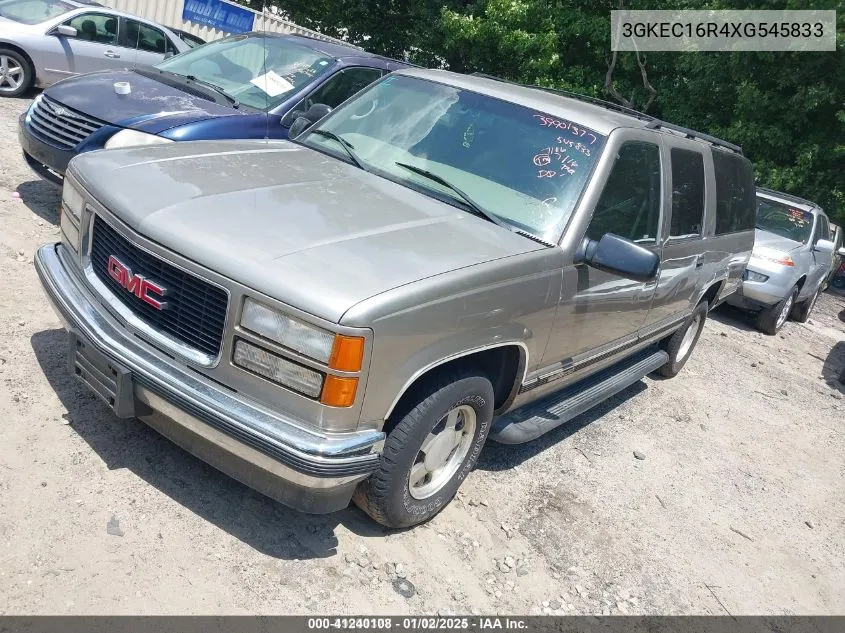 1999 GMC Suburban 1500 Sl VIN: 3GKEC16R4XG545833 Lot: 41240108