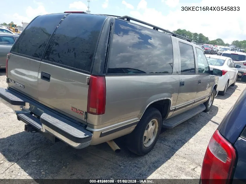 1999 GMC Suburban 1500 Sl VIN: 3GKEC16R4XG545833 Lot: 41240108
