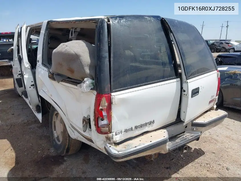 1999 GMC Suburban 1500 Sl VIN: 1GDFK16R0XJ728255 Lot: 42230595