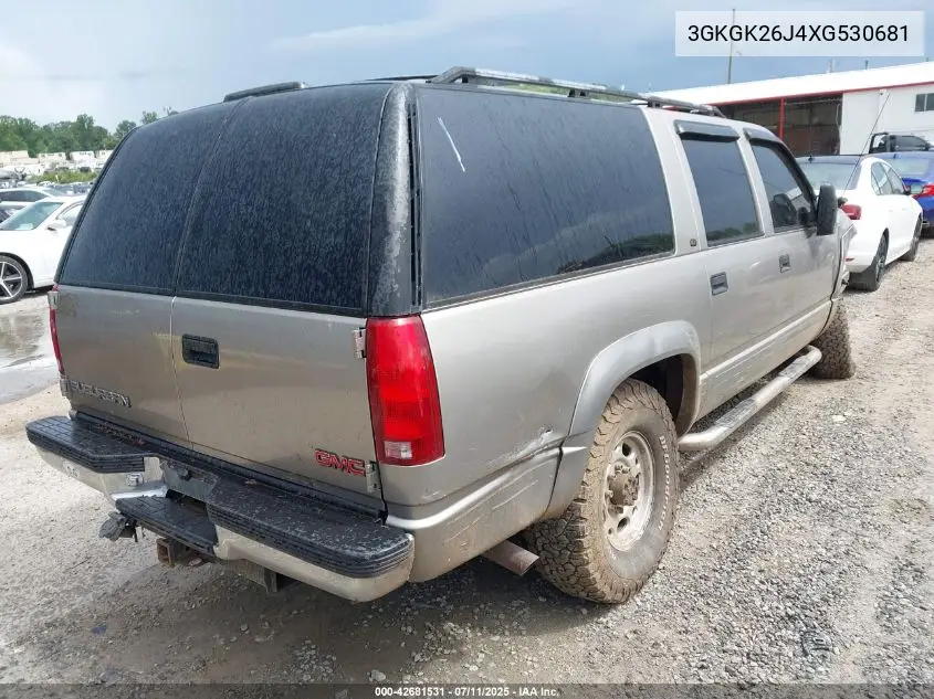 1999 GMC Suburban 2500 Sl VIN: 3GKGK26J4XG530681 Lot: 42681531