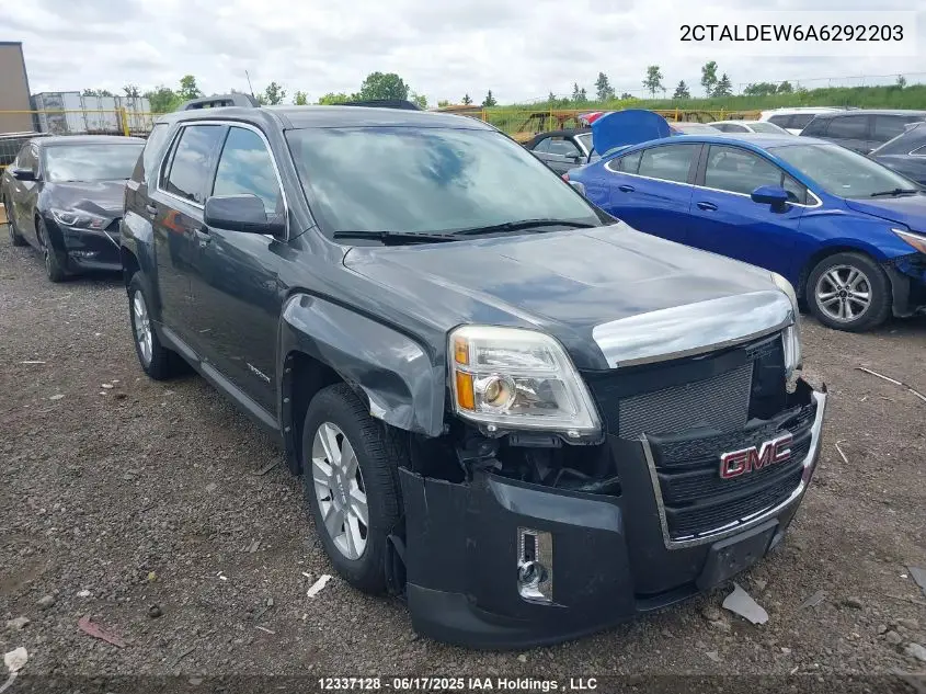 2010 GMC Terrain Sle VIN: 2CTALDEW6A6292203 Lot: 12337128