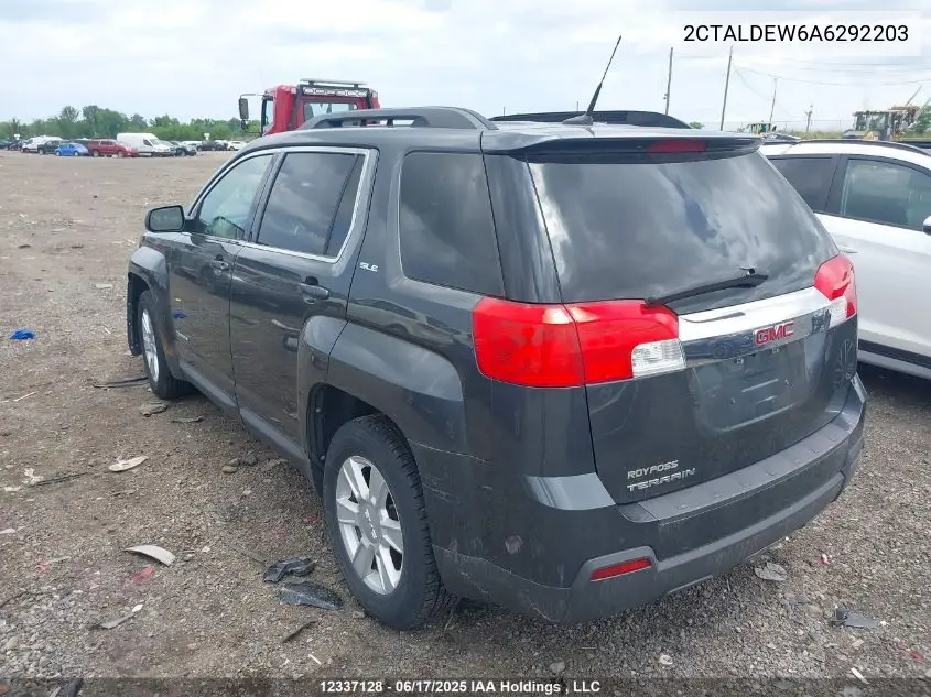2010 GMC Terrain Sle VIN: 2CTALDEW6A6292203 Lot: 12337128