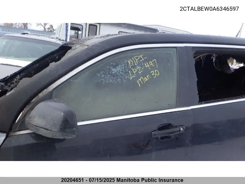 2010 GMC Terrain Sle VIN: 2CTALBEW0A6346597 Lot: 20204651