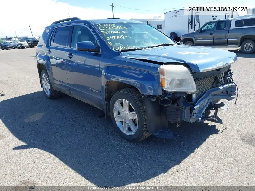 2011 GMC Terrain Slt-1 VIN: 2CTFLVE53B6349428 Lot: 12305663X
