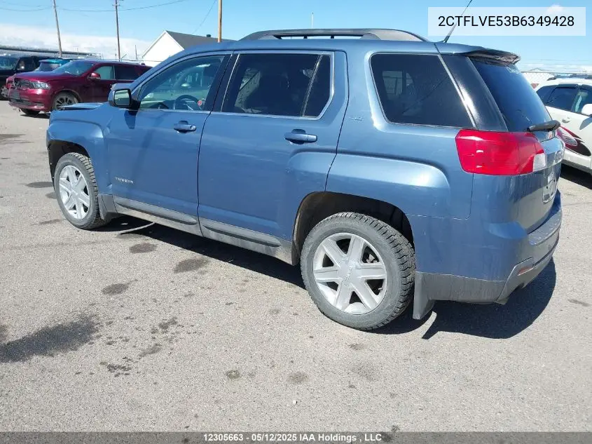 2011 GMC Terrain Slt-1 VIN: 2CTFLVE53B6349428 Lot: 12305663X
