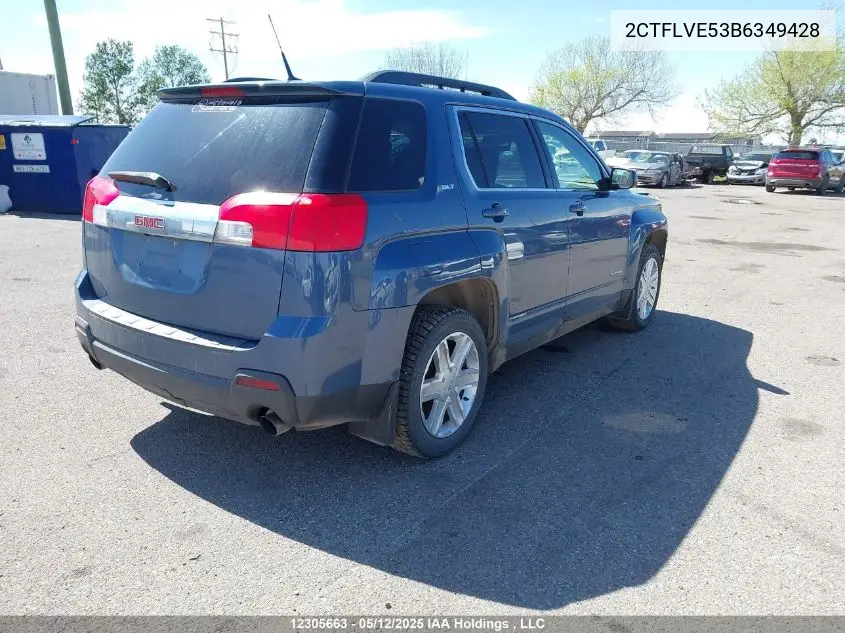 2011 GMC Terrain Slt-1 VIN: 2CTFLVE53B6349428 Lot: 12305663X