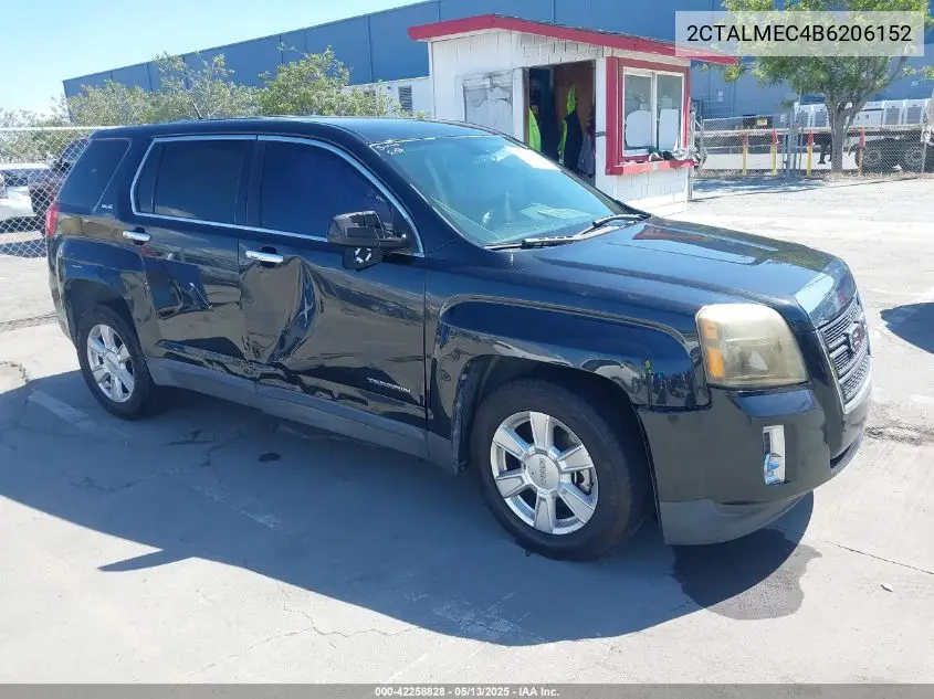 2011 GMC Terrain Sle-1 VIN: 2CTALMEC4B6206152 Lot: 42258828